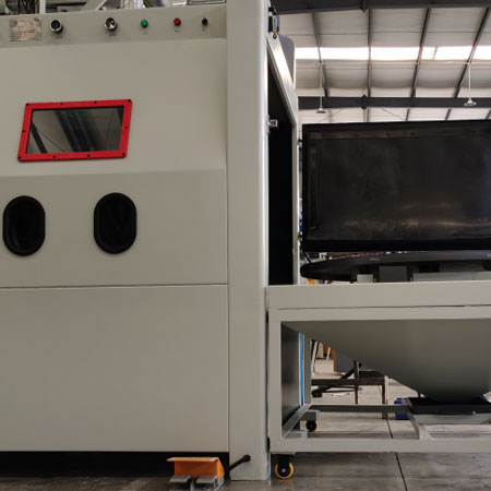 無塵噴砂機(jī)半自動模具噴砂機(jī)